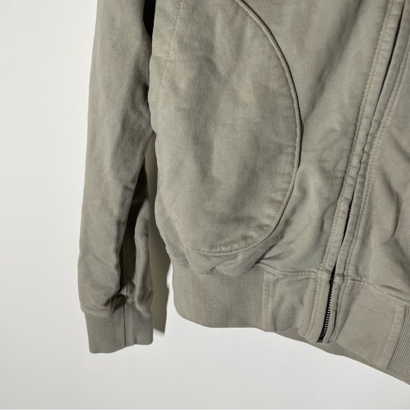 Buck Mason Mens Flint Grey Venice Wash Brushed Loopback Track Jacket Size Medium - Picture 3 of 8